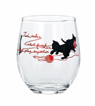 Sasaki cat glass cup