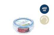 Nikko round glass storage container