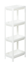 Tokyo 4tier multi purpose storage shelf
