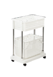 Nachi rolling laundry storage shelf