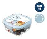 Nikko square glass storage container