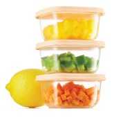 Hokkaido square food storage container set | 250ml 
