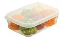 Hokkaido rectangular food storage container box 2000ml