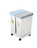 Hiro dual compartment waste sorting bin