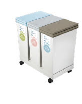 Hiro triple compartment waste sorting bin from SKANDA INTERNATIONAL FZ LLE