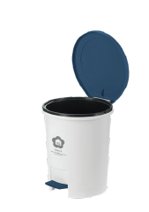 Hiro round pedal bin 12 L