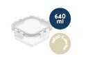Nikko Pure square glass storage container