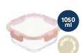 Nikko Pure square glass storage container