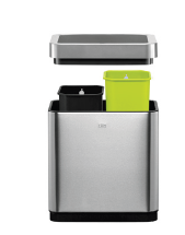 Hiro Mirage dual compartment Sensor Bin 10L + 10L from SKANDA INTERNATIONAL FZ LLE