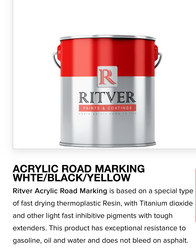 ROADM MARKING PAINT Yellow White Red 3.6 & 18ltrs from GOODS EXIM INTERNATIONAL