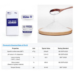HIFULL Food Grade Nanoscale Silicon Dioxide Particles Free Flow Aid FA32 Hydrophilic Fumed Silica Oxide Powder