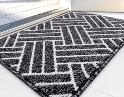 OLANLY Indoor Door Mat, 32x20 Inch, Dirt Resistant and Absorbent, Non-Slip Rubber Backing Floor Mats, Easy Clean Low-Profile Doormat for Entryway, Front Door, and Inside Entrance, Grey from SKANDA INTERNATIONAL FZ LLE