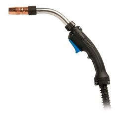  MILLER  Bernard® BTB MIG Gun 300A, 15 FT. O Series Small Straight Handle, Medium 45° Rotatable Neck, Centerfire™ .045 in., Rear Load liner with Miller® Power Pin