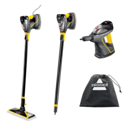Power Steamer Heavy Duty 3-in-1 Steam Mop and Handheld SteamShot for Indoor and Outdoor Use:Garage, Workshop, Auto, Boat, Recreational Vehicles; Windows,Outdoor Furniture and Decks,Black,2685A from SKANDA INTERNATIONAL FZ LLE