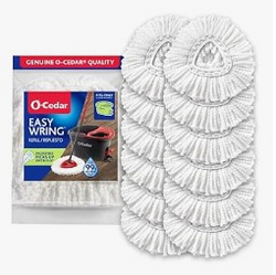 O-Cedar EasyWring Spin Mop Head Replacement (Pack of 12) | Machine Washable | Reusable | Microfiber Refill | Packaging May Vary from SKANDA INTERNATIONAL FZ LLE