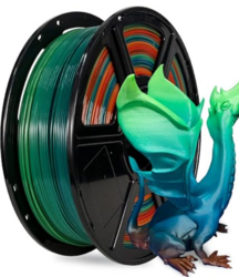 FLASHFORGE PLA Filament 1.75mm, 3D Printer Filament 1kg (2.2lbs) Spool, Dimensional Accuracy +/- 0.02mm, 3D Printing Filament Easy to Use and Fits for Most FDM 3D Printers (Rainbow)