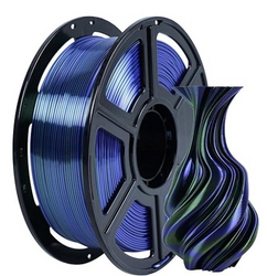  FLASHFORGE Silk Dual Color Filament, Blue and Green 2 in 1 Coextrusion Silk PLA Filament 1.75mm, 3D Printer from SKANDA INTERNATIONAL FZ LLE