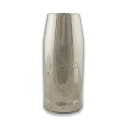 MILLER Bernard® Quik Tip™ Nozzle, 5/8" Bore, Plated Copper, Thread-On