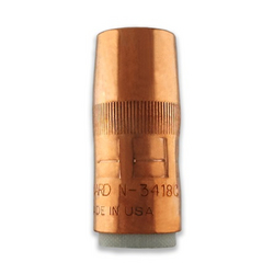 MILLER Bernard® Centerfire™ Nozzle, Large, 3/4" Bore, 1/8" Recess, Copper