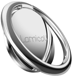 Finger Ring Stand, Lamicall Cell Phone Holder : Universal Phone Ring Cradle Kickstand Compatible with Phone Xs Max XR X 8 7 6 6s Plus 5s, Galaxy S8 S7 S6, All Android Smartphone - Sliver - 01 from SKANDA INTERNATIONAL FZ LLE