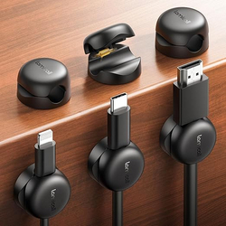 Lamicall Cable Clips, Spring Cord Organizer Holder - 6Pack Compact Desk Cable Management Clips, Nightstand Phone Charging Cord Holder, 8mm Slot Adhesive Wire Organizer, Desk Office Accessory from SKANDA INTERNATIONAL FZ LLE