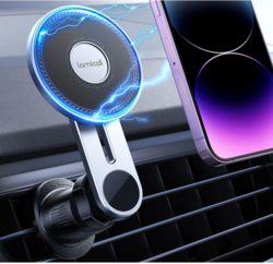 Lamicall for MagSafe Car Mount - Upgraded-2nd Generation [20 Strong Magnets] Magnetic Phone Holder Car - Air Vent Car Phone Holder Mount for iPhone 16 15 14 13 12 Pro Plus Max Mini Mag Safe Case from SKANDA INTERNATIONAL FZ LLE