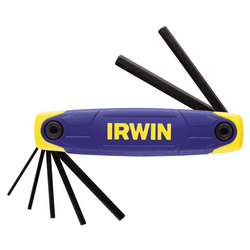 Irwin T10765 Folding Hex Key; 2.0-8mm; 7 Pieces