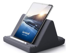Lamicall Tablet Pillow Stand, Pillow Soft Pad for Lap - Tablet Holder Dock for Bed with 6 Viewing Angles, for 4-13" Tablets, Like iPad Pro 11, 13, Air, Mini, Kindle, Galaxy Tab, E-Reader, Dark Gray from SKANDA INTERNATIONAL FZ LLE