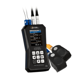 PCE Instruments TDS 200+ M Advanced Ultrasonic Flow Meter, with Heat Quantity Measurement - includes M Sensor, for 57-720mm Pipes