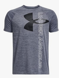 Under Armour Boys' Tech Split Logo Hybrid Short-Sleeve T-Shirt from SKANDA INTERNATIONAL FZ LLE