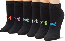 Under Armour Women's Essential Lightweight Low Cut Socks, 6-Pairs