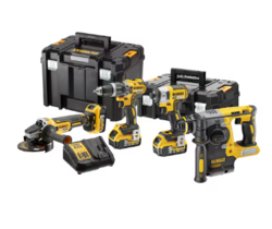 18V XR® 4-Tool Brushless Combo Kit - 3 x 5Ah