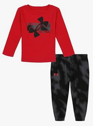 Under Armour baby-boys Long Sleeve Shirt and Jogger Set, Durable Stretch and Lightweight