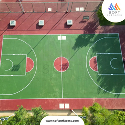 Acrylic Basketball Surfacing Layers Sports Court