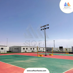 Acrylic Volleyball Surfacing Layers Sports Court