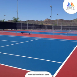 Acrylic Tennis Surfacing Layers Sports Court