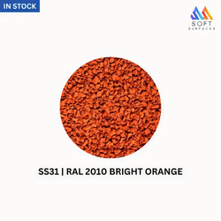 Bright Orange EPDM Granules