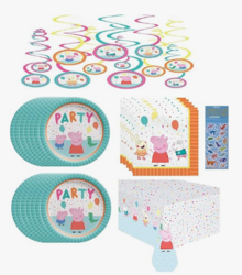 Peppa Pig Birthday Party Supplies Bundle Pack