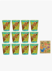Amscan Scooby Doo Birthday Party Supplies Bundle Pack includes 12 Plastic Cups
