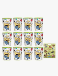 Amscan Despicable Me Birthday Party Supplies Bundle includes 12 Plastic Reusable Cups