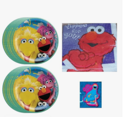 Amscan Sesame Street Elmo Party Supplies Bundle Pack includes 16 Lunch Plates and 16 Dessert Cake Paper Napkins 5 from SKANDA INTERNATIONAL FZ LLE