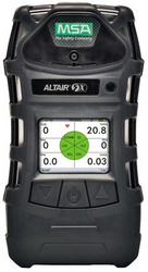 MSA Altair 5X Multi Gas Detector Color Display, (LEL, O2, CO, H2S) with 10 Foot Sampling Line, 1 Foot Probe from ADEX INTL