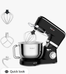 Instant Pot 6-Speed 6.3-Qt Stand Mixer with Stainless Steel Bowl, Base Black