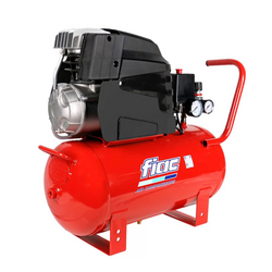 FIAC PISTON AIR COMPRESSOR 24LTR 230V 50HZ 2 HP 8 BAR WITH WHEELS AND 24L TANK | OIL LUBRICATED COAXIAL TRANSMISSION | MADE IN ITALY