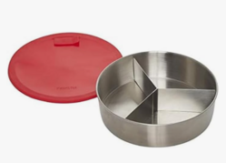 Instant Pot Official Round Nonstick Cook/Bake Pan with Lid & Removable Divider, Multi-Purpose, Heavy-Duty, Dishwasher Safe, Oven Safe, 7", 32 oz, Red, Compatible with 6-Quart and 8-Quart Cookers from SKANDA INTERNATIONAL FZ LLE
