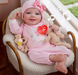 BABESIDE Lifelike Reborn Baby Dolls with Heartbeat and Coos Leen, 20-Inch Soft Baby Feeling Realistic-Newborn Baby Dolls Interactive Real Life Baby Dolls Girl for Kids Age 3+