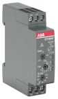 ABB CT-C Series DIN Rail, Snap-On Timer Relay, 24 ? 240V ac, 2-Contact, 0.05 s - 10min, 1-Function