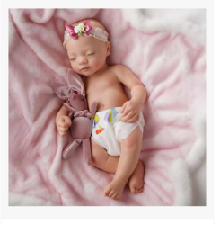 BABESIDE Lifelike Reborn Baby Dolls Aurora 16 Inch