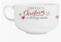 Let's Make Memories Personalized Christmas Movie Watching Bowl  from SKANDA INTERNATIONAL FZ LLE