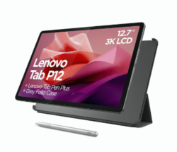 Lenovo Tab P12-2024 - Expansive Touchscreen Tablet - 12.7" 3K Display - 13MP Camera - 8GB Memory - 128GB UFS Storage - Android 13 - Dolby Atmos - Quad JBL Speakers - Pen and Folio Case Included from SKANDA INTERNATIONAL FZ LLE